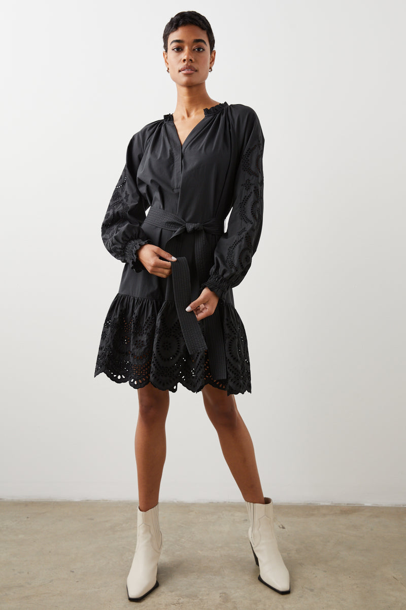 Rails Saylor Dress - Black Eyelet