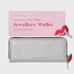 Donna May London Jewellery Wallet - Silver Faux Leather