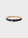 Black Colour Smilla Suede Belt - Grey