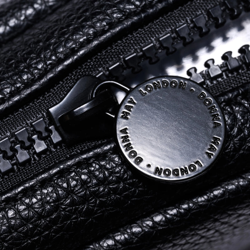 Donna May London Portable Pill Organiser - Sleek Black Leather