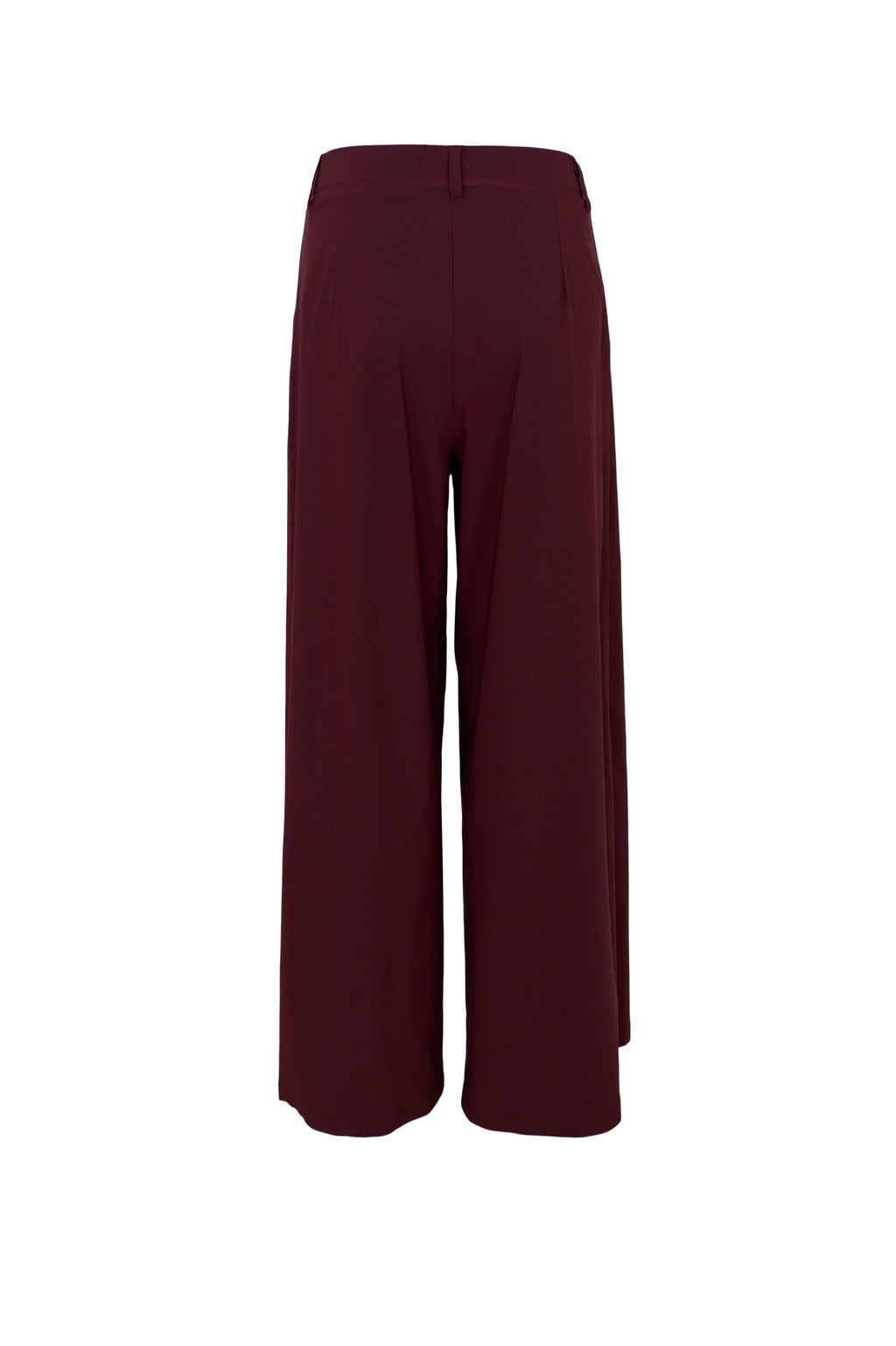 Black Colour Davina Wide Leg Pant - Plum