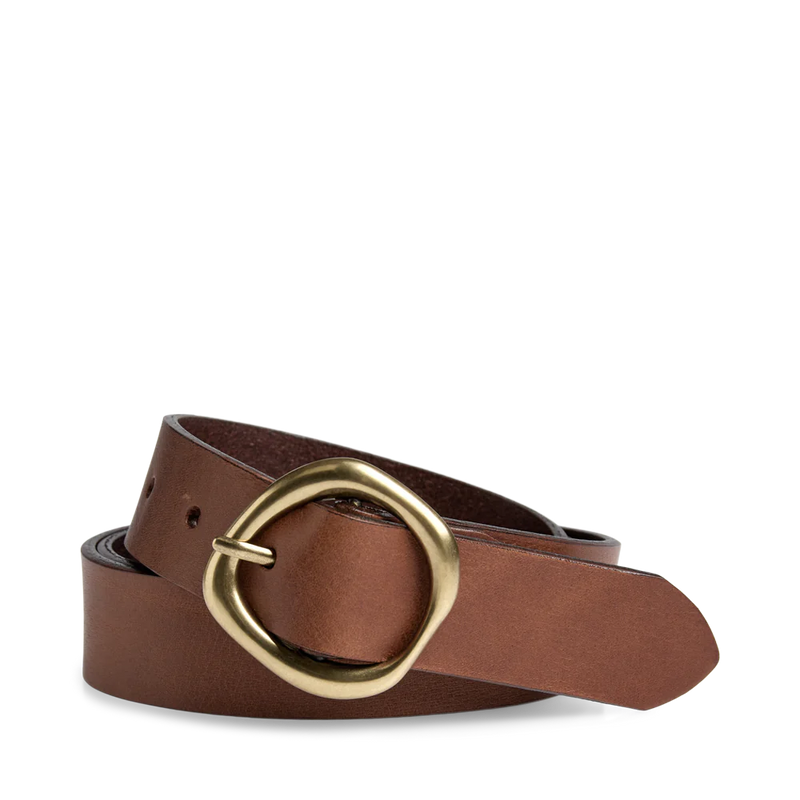 MarkBerg Trinity MBG Belt - Cognac/Gold