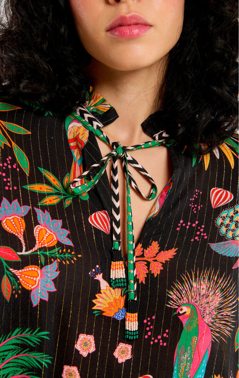 Wild Maxima Printed Shirt - Black