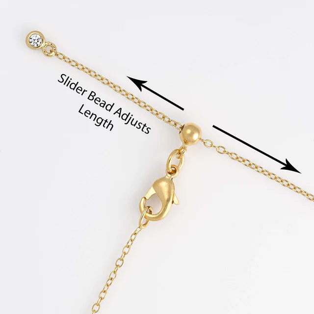 Scream Pretty Stardust Necklace With Slider Clasp - Gold