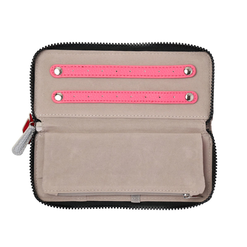Donna May London Jewellery Wallet - Silver Faux Leather