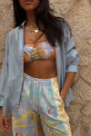 Never Fully Dressed Miley Shirt -Ice Blue