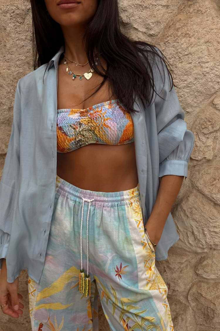 Never Fully Dressed Miley Shirt -Ice Blue