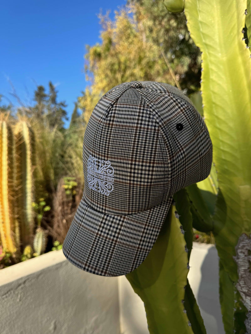 Never Fully Dressed Check Cap - Black/White