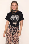 NFD Gaia Leopard T-Shirt - Black