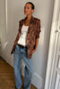 Never Fully Dressed Leopard Taylor Blazer - Brown