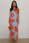 Never Fully Dressed Blue Poppy Aria Mesh Dress