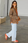 Never Fully Dressed Soller Reversible Quilted Jacket - Leopard/Orange