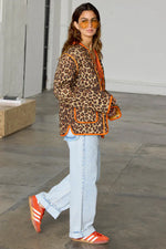 Never Fully Dressed Soller Reversible Quilted Jacket - Leopard/Orange