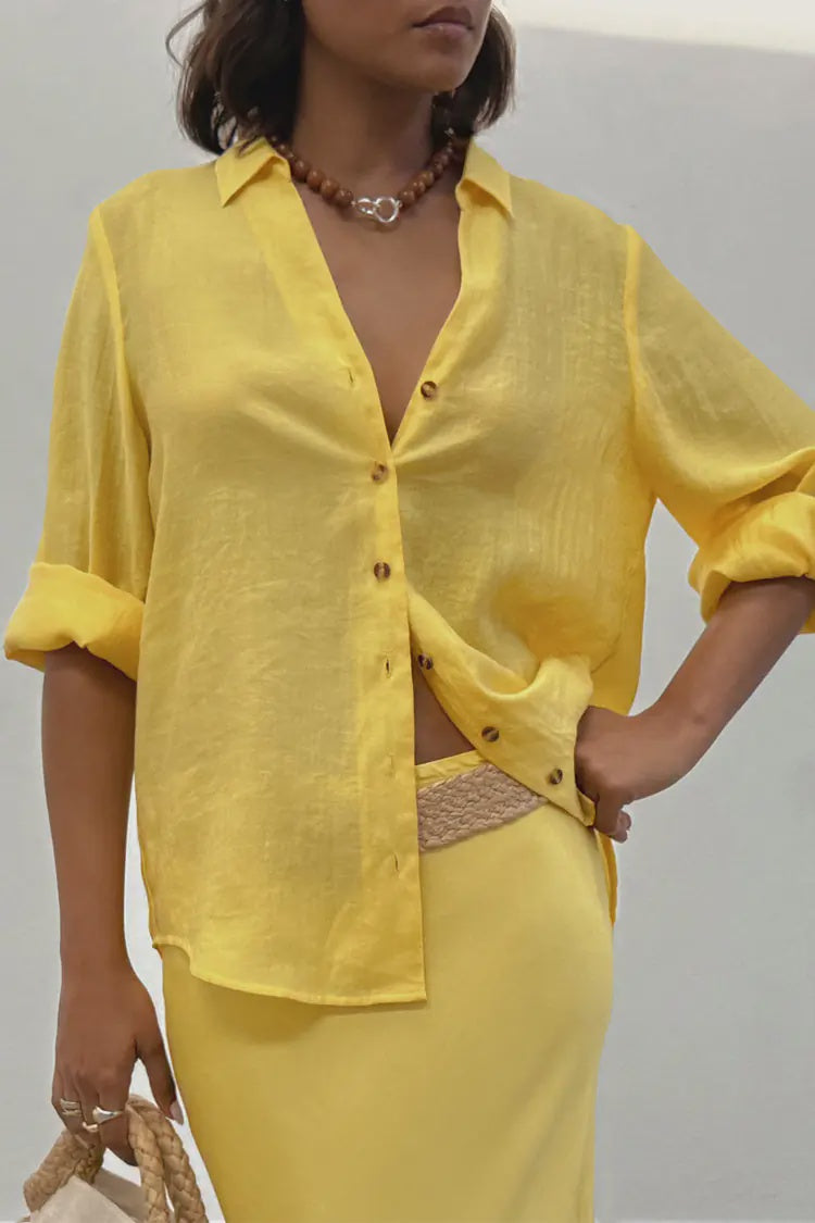 Never Fully Dressed Miley Shirt - Sunshine Yellow