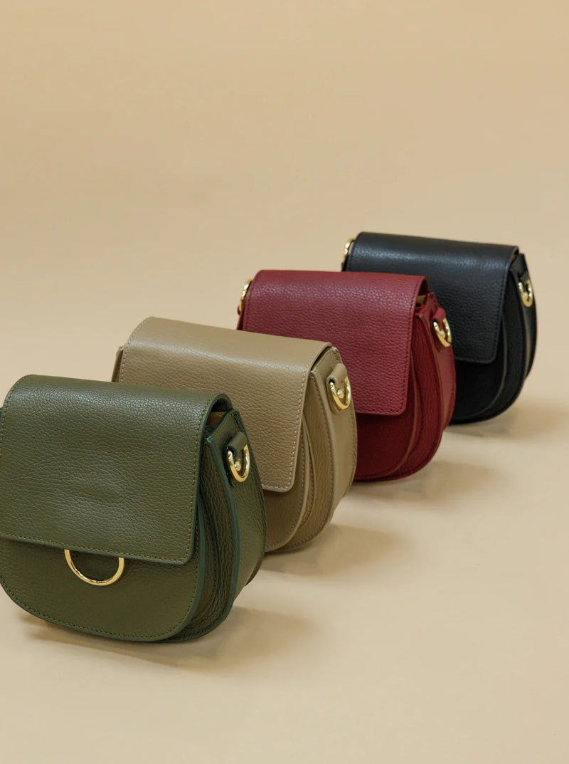 Black Colour Olivia Crossover Bag - Wine