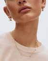 Edblad Dice Hoops Earrings - Gold