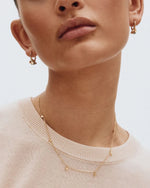 Edblad Dice Hoops Earrings - Gold