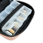 Donna May London Portable Pill Organiser - Blush Pink Faux Leather