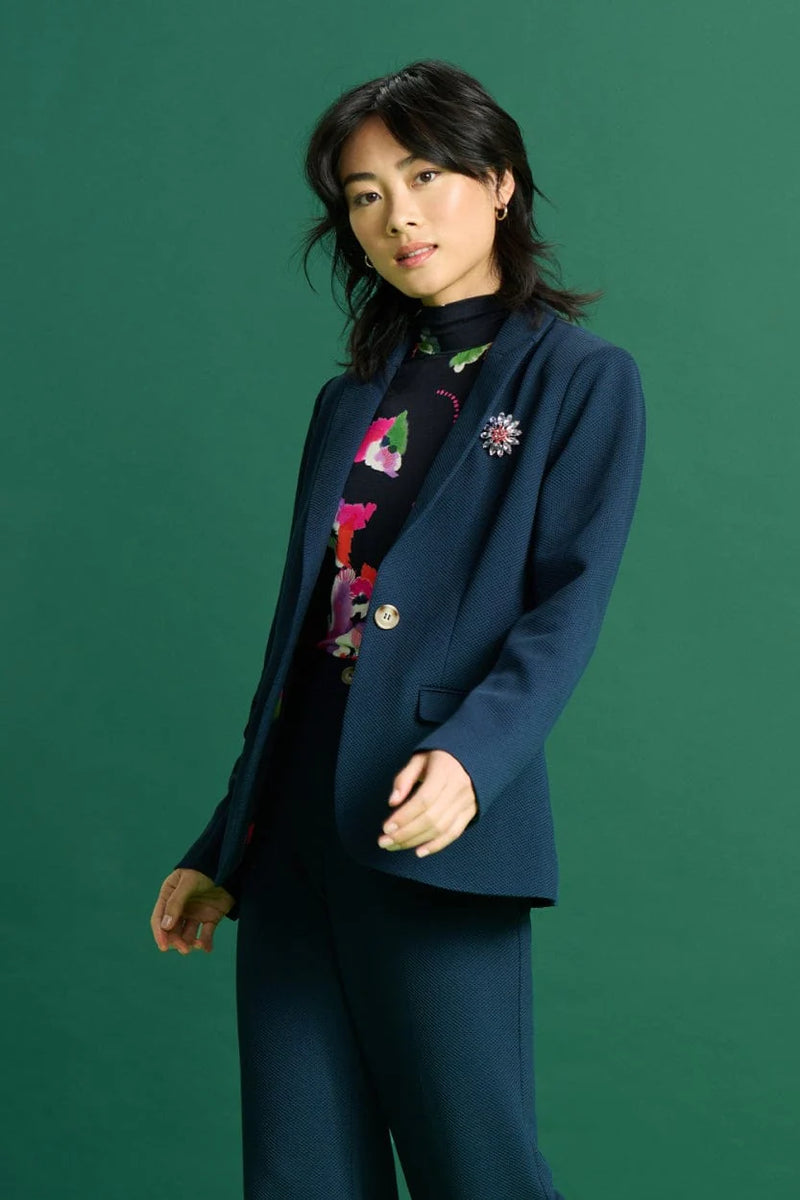 Pom Amsterdam Waffle Blazer - Eternal Blue