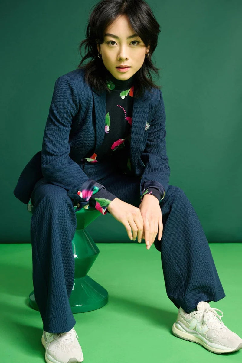 Pom Amsterdam Waffle Blazer - Eternal Blue
