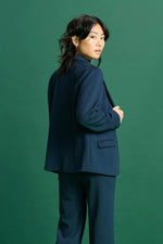 Pom Amsterdam Waffle Blazer - Eternal Blue