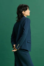 Pom Amsterdam Waffle Blazer - Eternal Blue