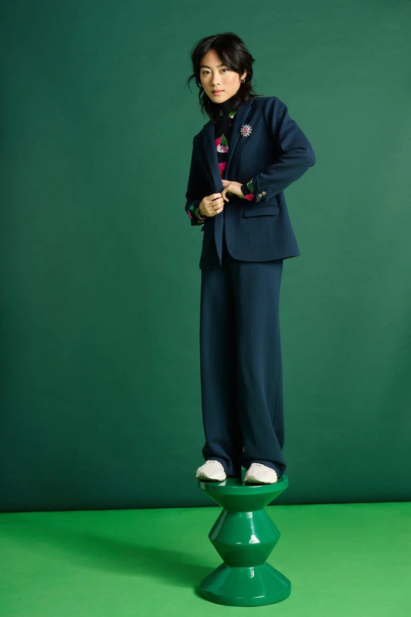 Pom Amsterdam Waffle Blazer - Eternal Blue