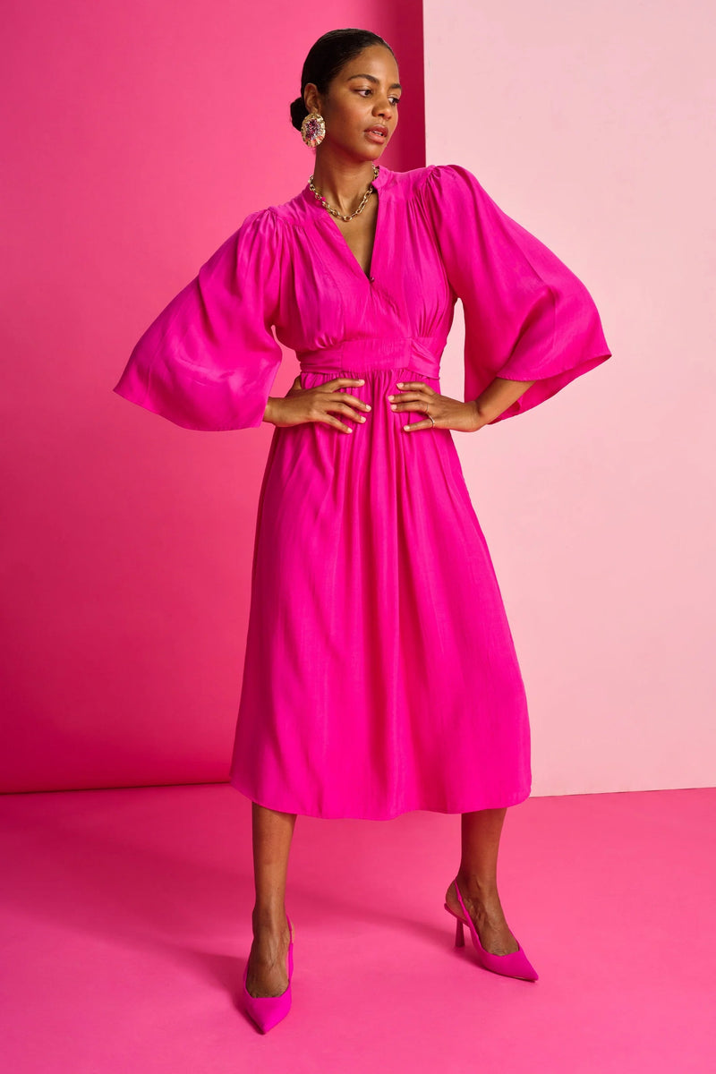 Pom Amsterdam Dress - Imperial Fuchsia