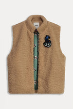 Pom Amsterdam Gilet - Smokey Brown