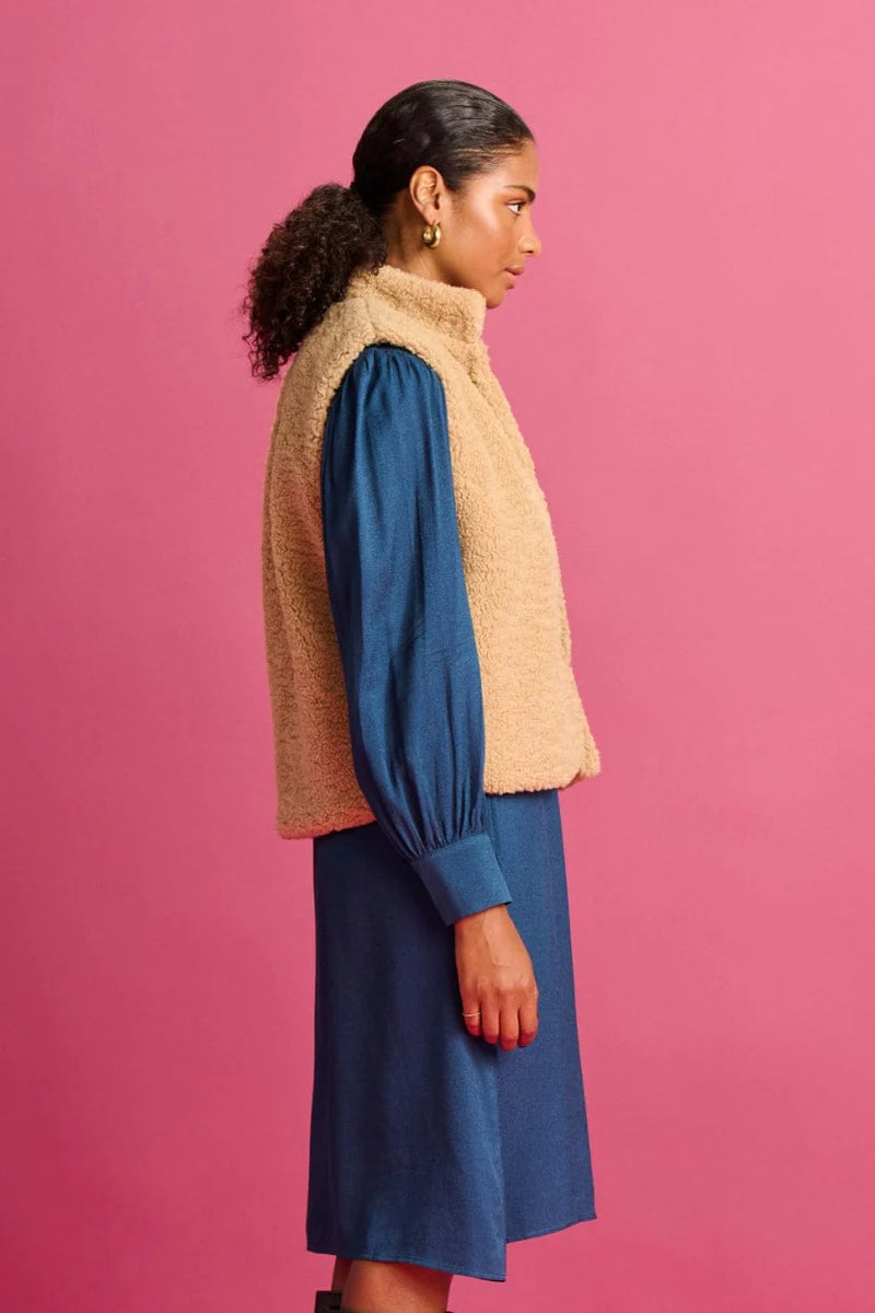 Pom Amsterdam Gilet - Smokey Brown