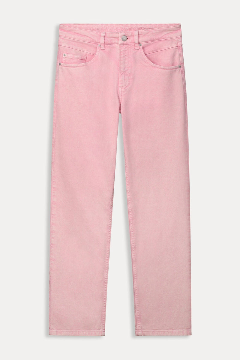 Pom Amsterdam Elli Straight Jeans - Blooming Pink