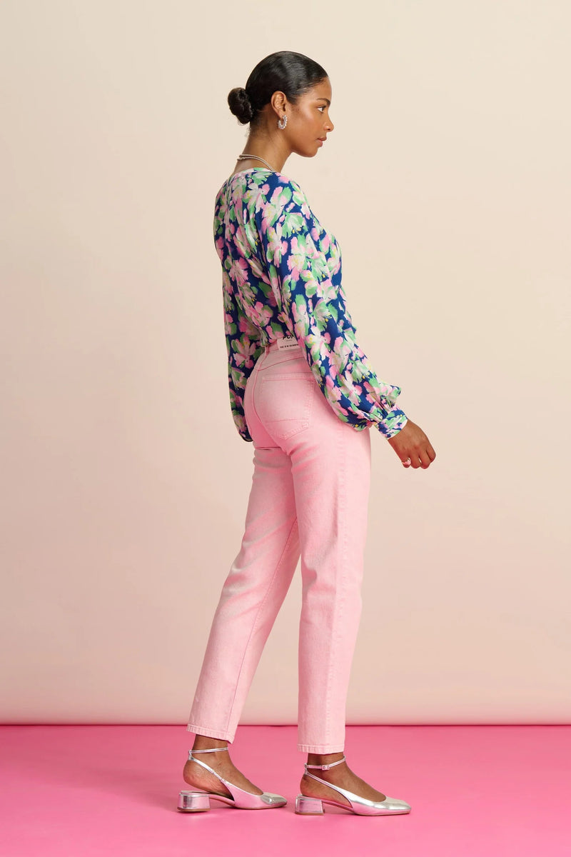 Pom Amsterdam Elli Straight Jeans - Blooming Pink