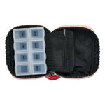Donna May London Portable Pill Organiser - Sleek Black Leather