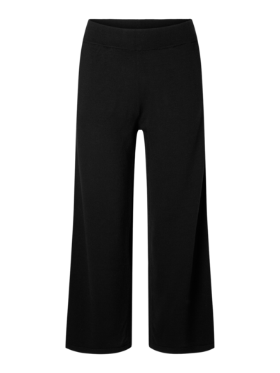 Selected Femme Hella High Waist Knit Pants - Black