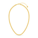 Orelia Flat Box Chain Necklace -Gold