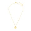 Orelia Starburst Coin Spinner Necklace - Gold