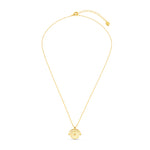 Orelia Starburst Coin Spinner Necklace - Gold