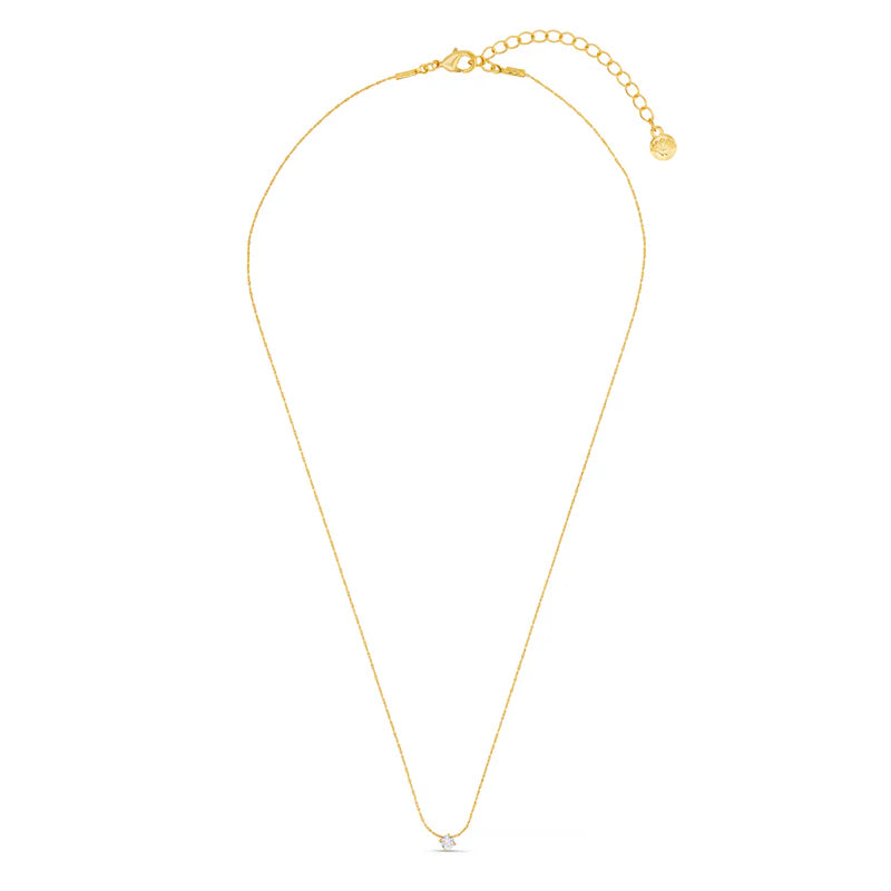 Orelia Fine Crystal Collar Necklace - Gold