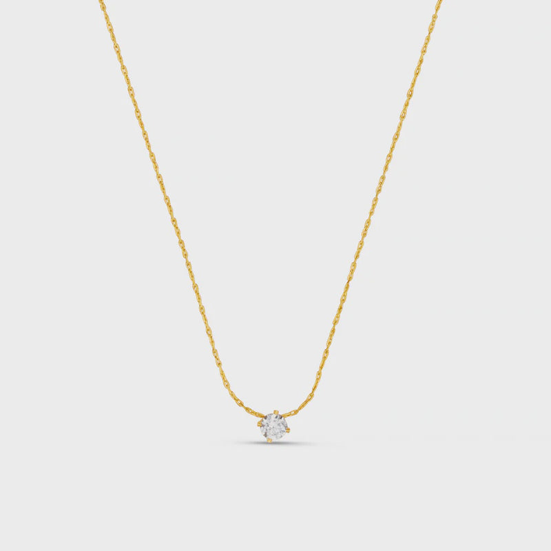Orelia Fine Crystal Collar Necklace - Gold
