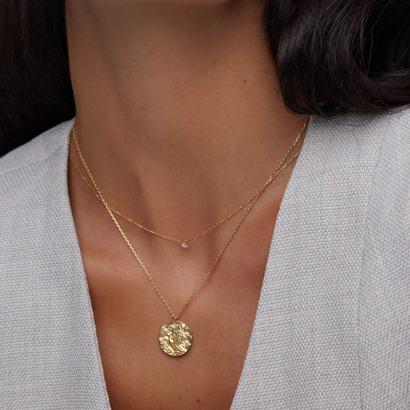 Orelia Fine Crystal Collar Necklace - Gold