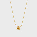 Orelia Mini Knot Fine Collar Necklace - Gold
