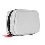 Donna May London Portable Pill Organiser - Silver Faux Leather