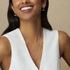 Orelia Crystal T-Bar Hoop Earrings - Sterling Silver Plated