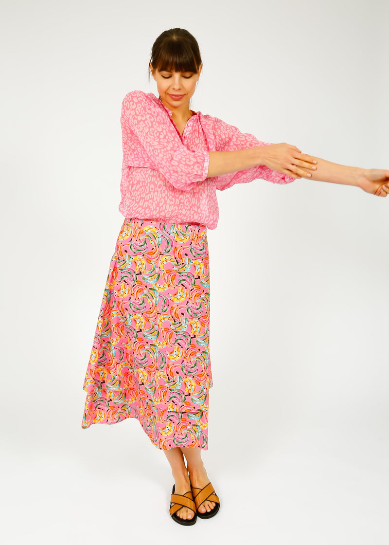 Primrose Park Bella Skirt - Bananas/Multi/Pink