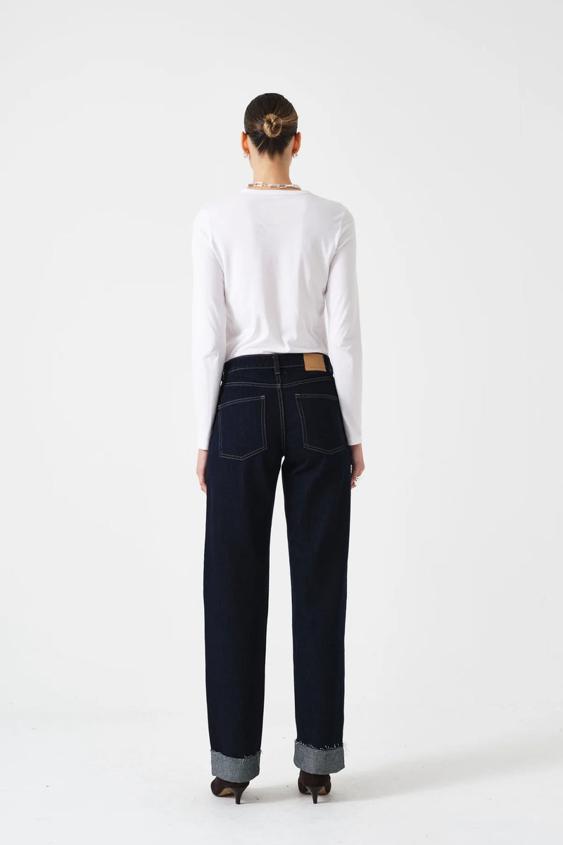 Seventy + Mochi Stevie Turn Up Jeans - Blue Moon