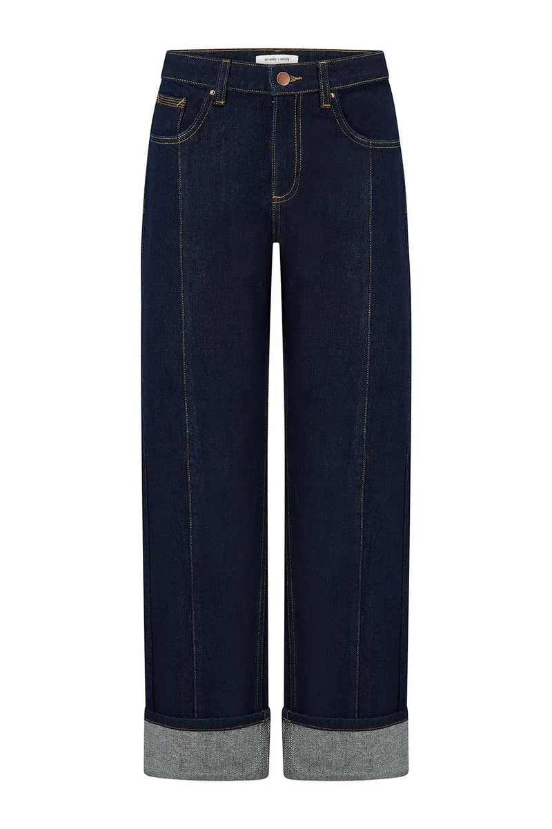 Seventy + Mochi Stevie Turn Up Jeans - Blue Moon
