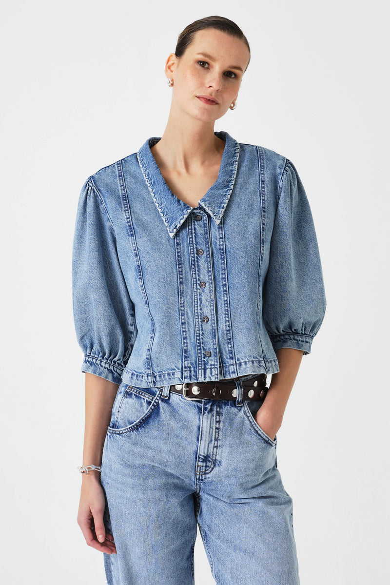 Seventy + Mochi Tali Denim Top - Newport