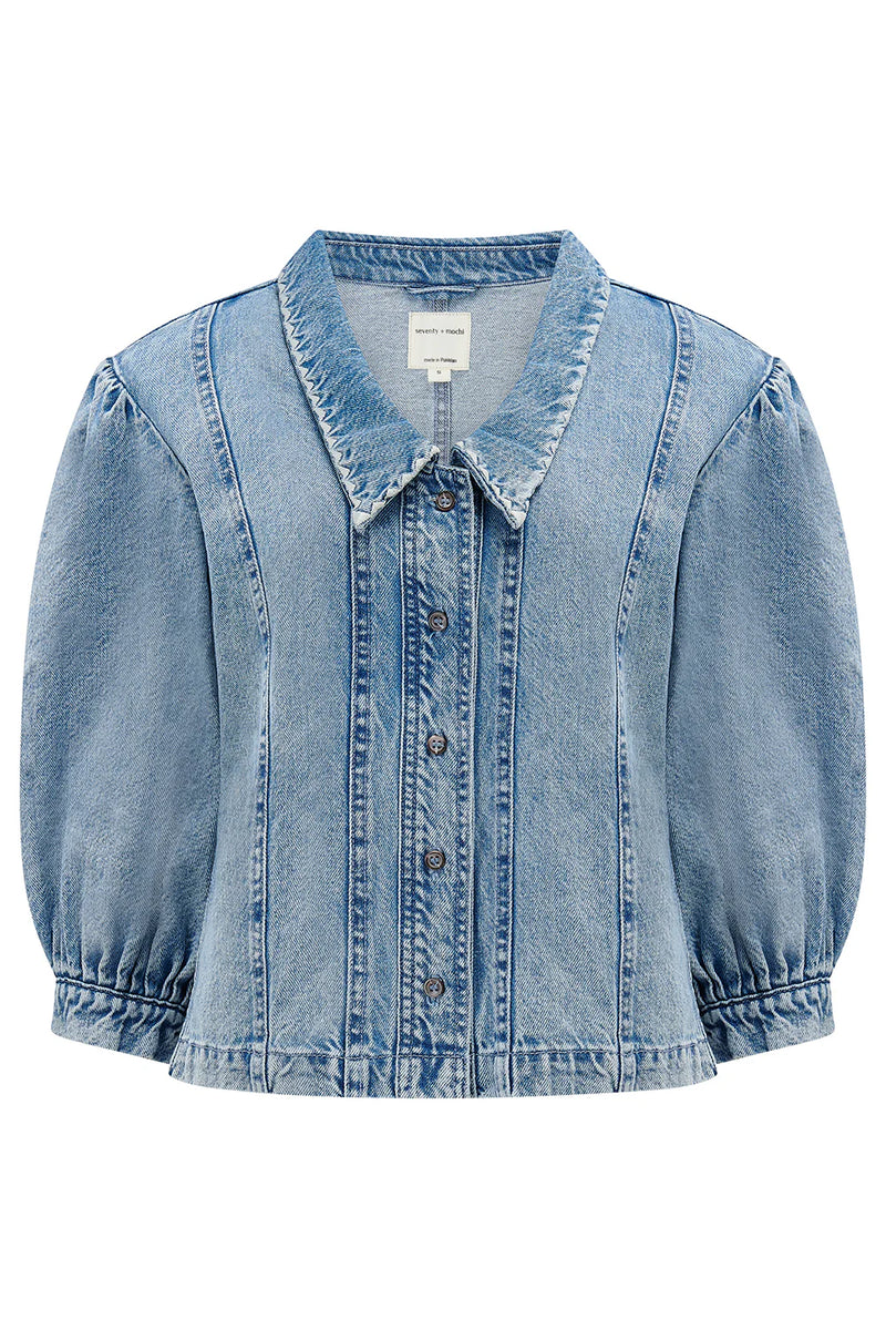 Seventy + Mochi Tali Denim Top - Newport