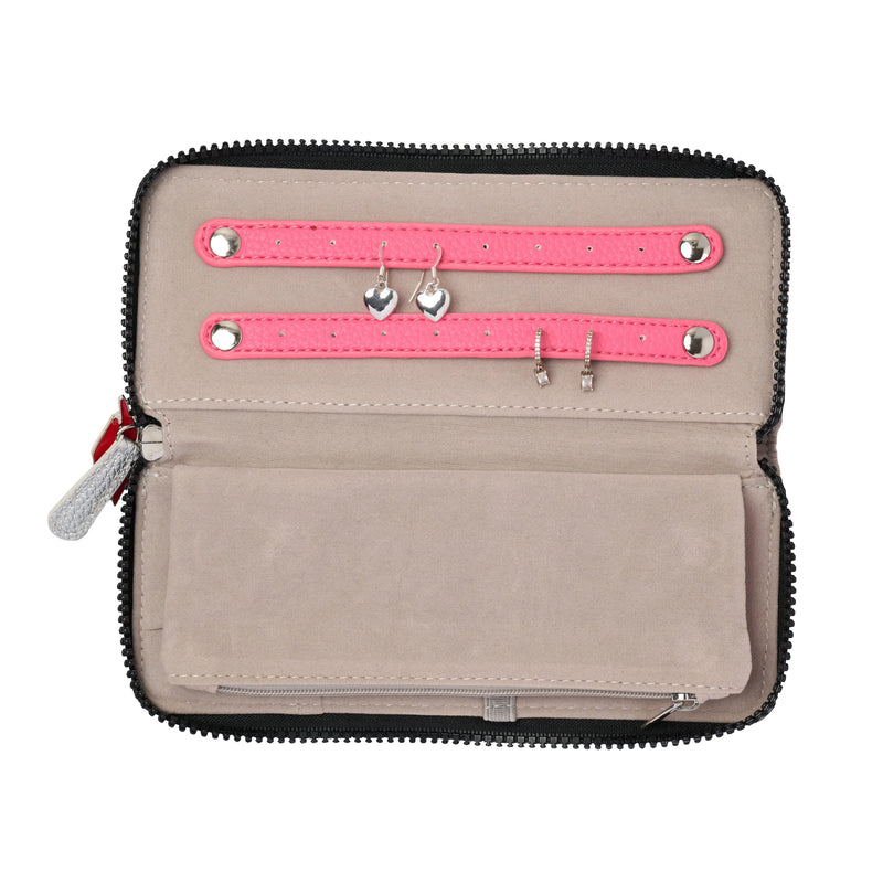 Donna May London Jewellery Wallet - Silver Faux Leather