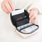 Donna May London Portable Pill Organiser - Blush Pink Faux Leather
